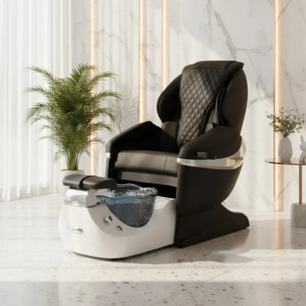 Luxury Ergonomic Electric 3 Motors Gold Base Spa Salon Cosmetic Beauty Massage Tab