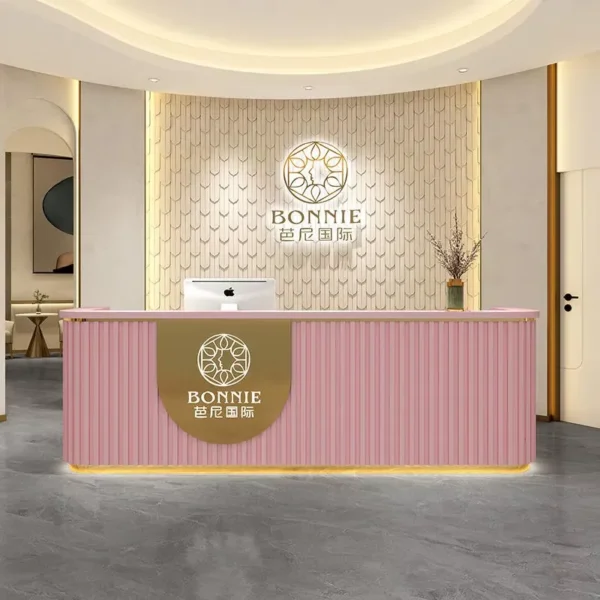 LED Light Reception Desk