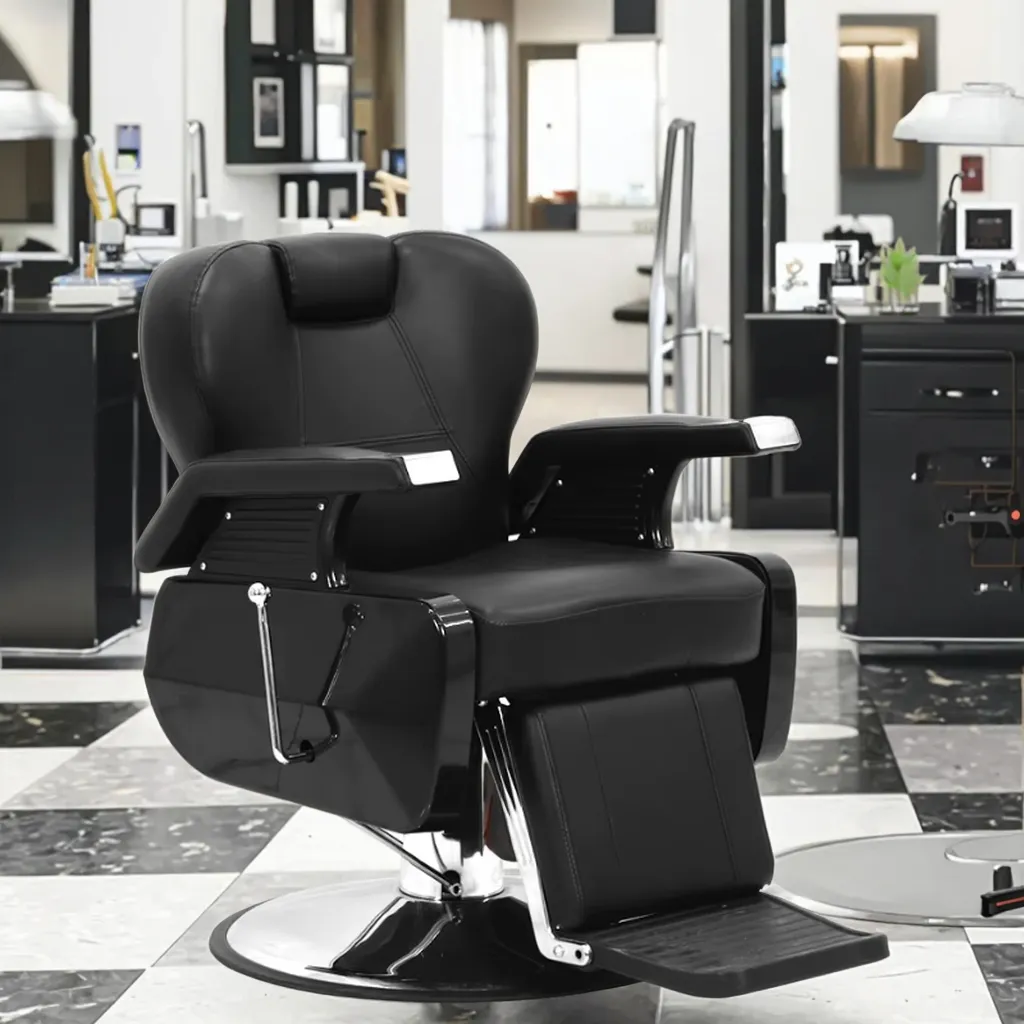 Heavy-Duty Hydraulic Pump Barber Chair - Image 2