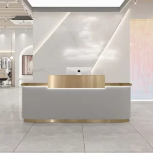 Gold Plated Reception Desk Beauty - Image 3