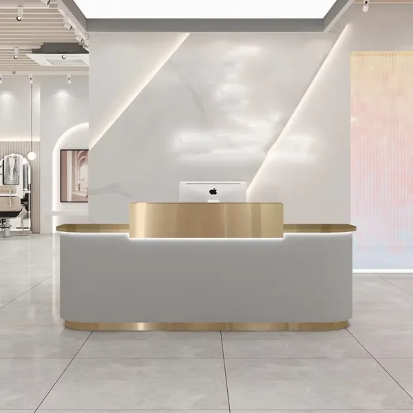 Gold Plated Reception Desk Beauty
