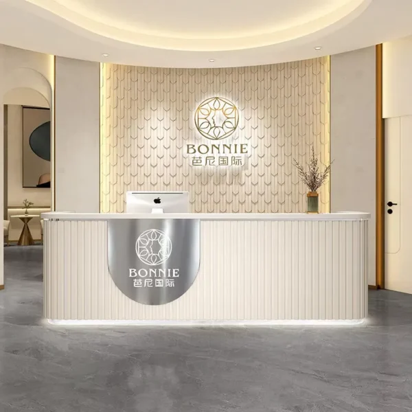 LED Light Reception Desk