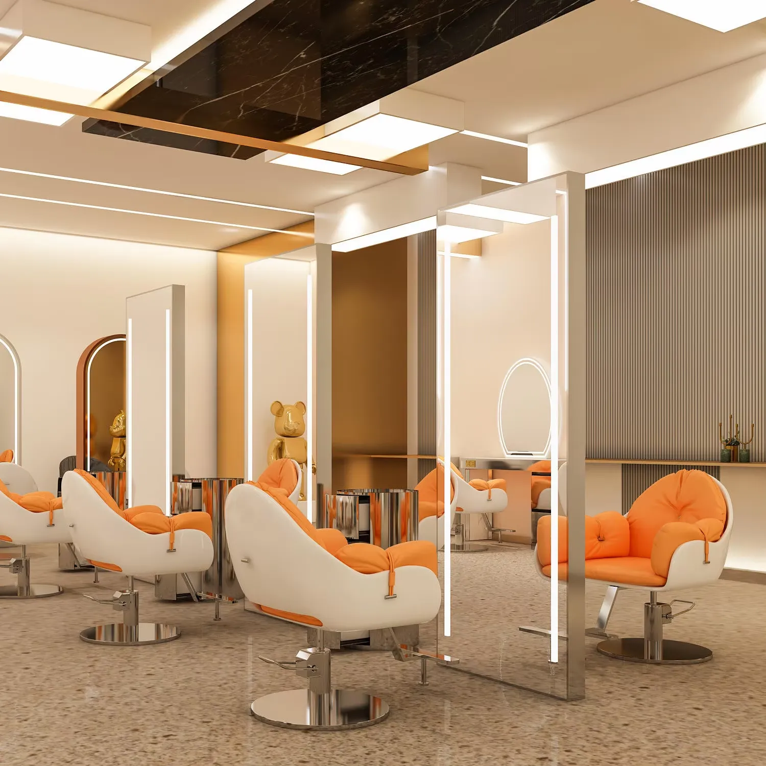 Double Sided Salon Mirror - Image 4