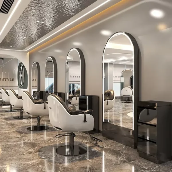 Led Light Salon Floor Mirror