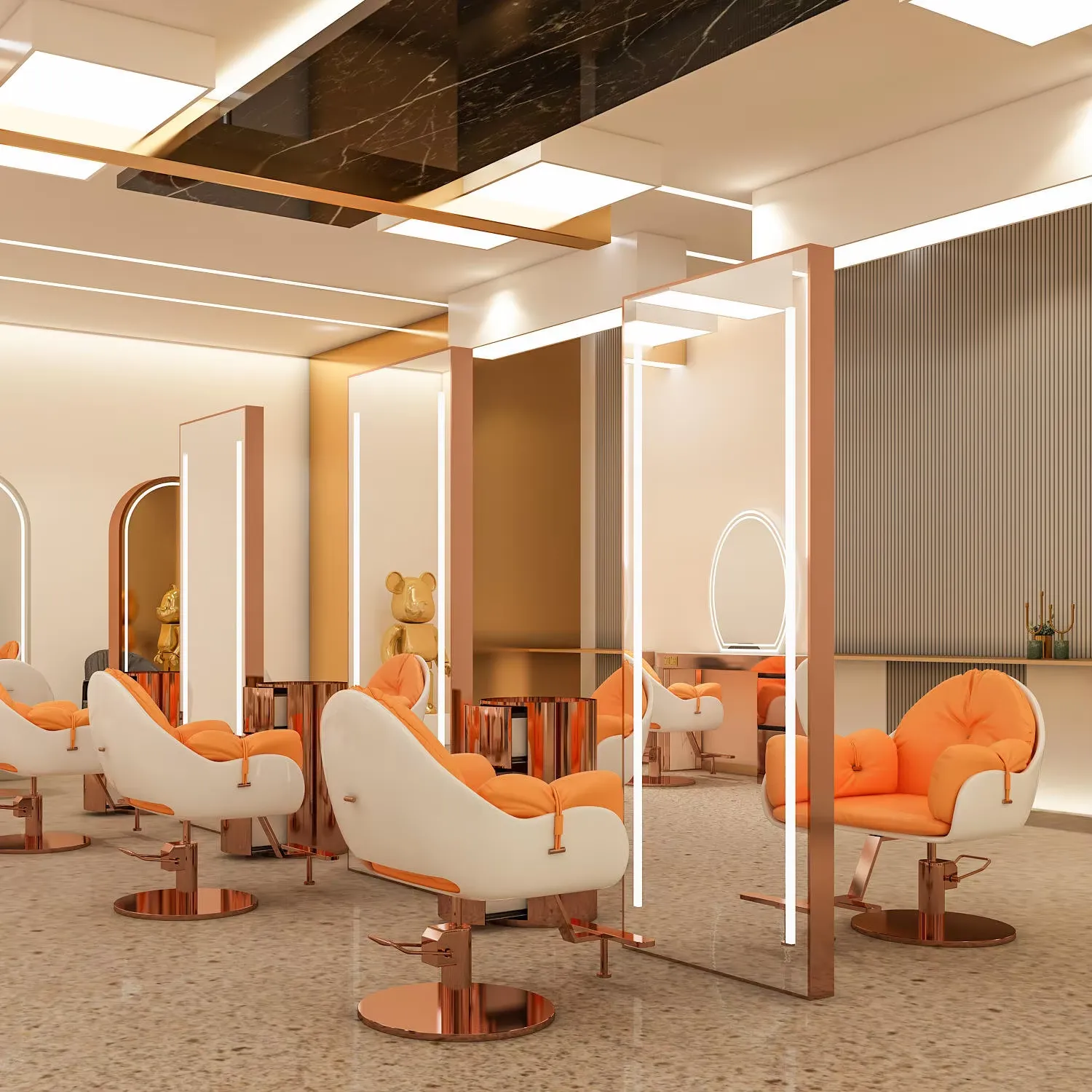 Double Sided Salon Mirror - Image 5