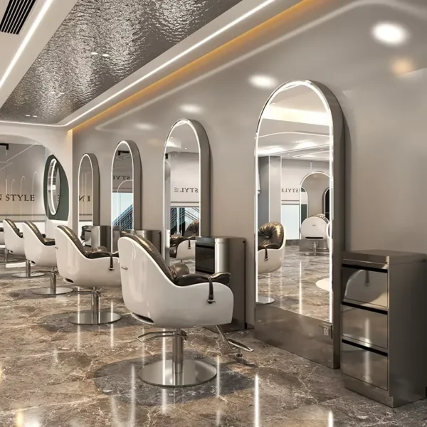 Led Light Salon Floor Mirror