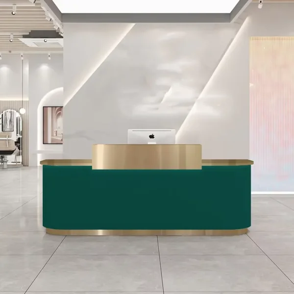 Gold Plated Reception Desk Beauty
