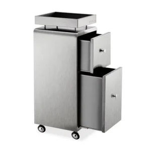 Silver Stainless Steel Storage trolley - Image 2