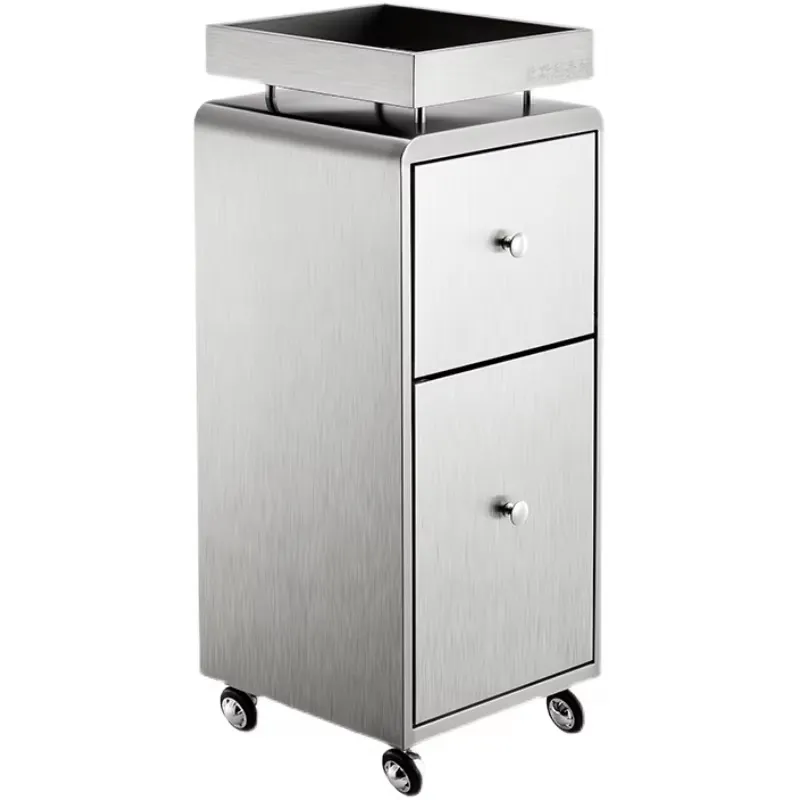 Silver Stainless Steel Storage trolley - Image 3