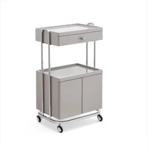 Salon Gold-Framed Dual-Storage Trolley - Image 2