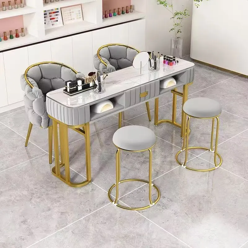 Multifunctional Nail Art Table and Chair Set - Image 2