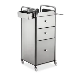Silver Stainless Steel Storage trolley - Image 4