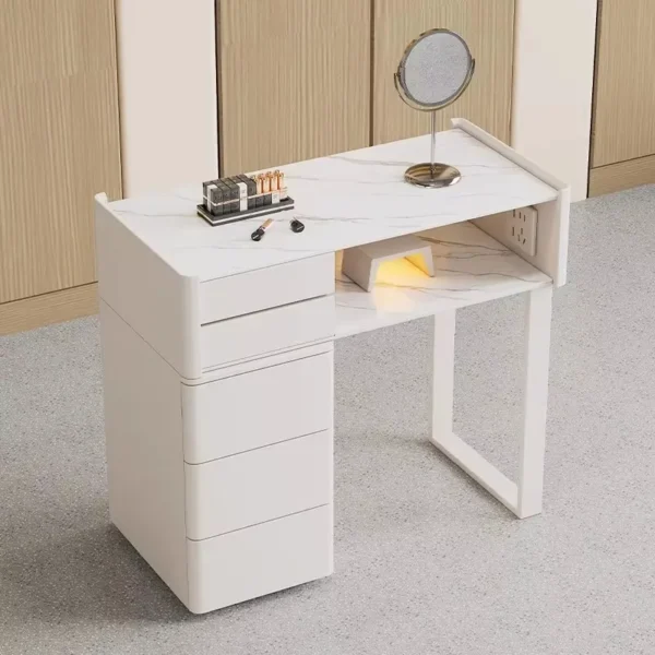 Salon Nail Table with Dust Collector