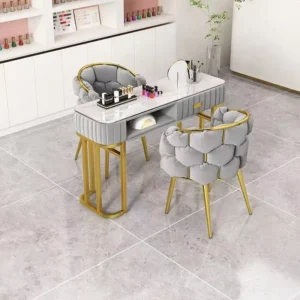 Multifunctional Nail Art Table and Chair Set - Image 3