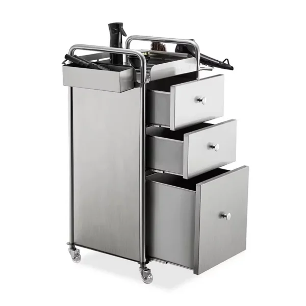 Silver Stainless Steel Storage trolley