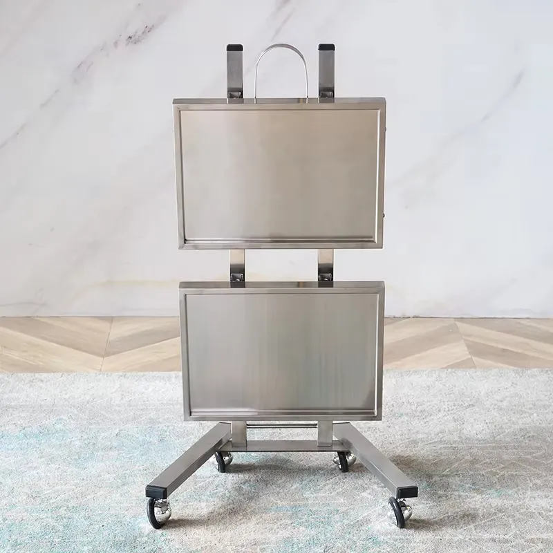 Gold&Silver Stainless Steel trolley - Image 4