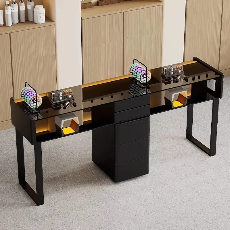 Salon Nail Table with Dust Collector - Image 4