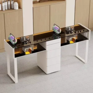 Salon Nail Table with Dust Collector - Image 5