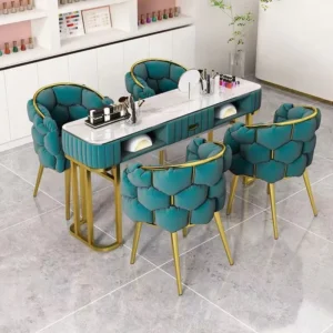 Multifunctional Nail Art Table and Chair Set - Image 5
