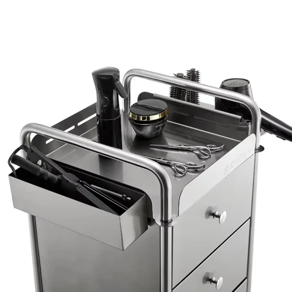 Silver Stainless Steel Storage trolley