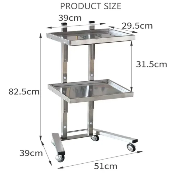 Gold&Silver Stainless Steel trolley