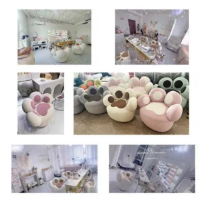Cute-Style Marble Salon Nail Table Set - Image 6