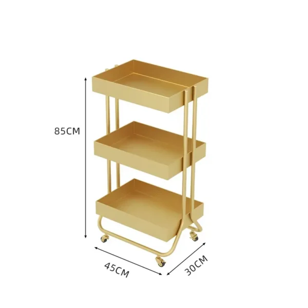 Multi-Tier Metal Salon Trolley