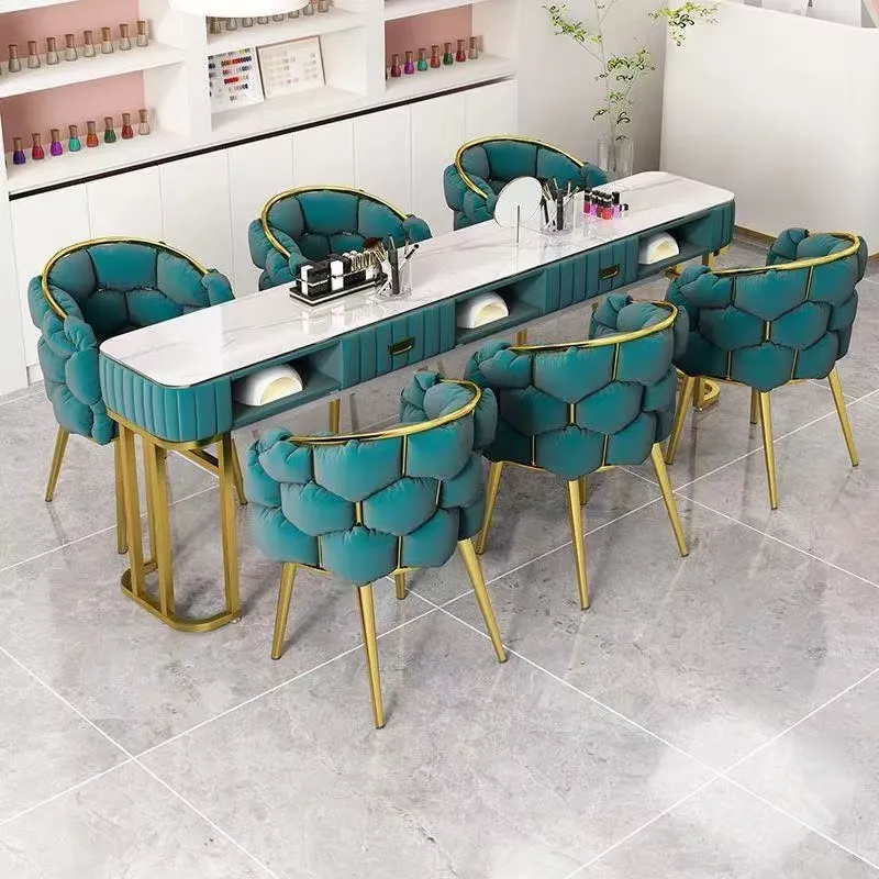 Multifunctional Nail Art Table and Chair Set - Image 6
